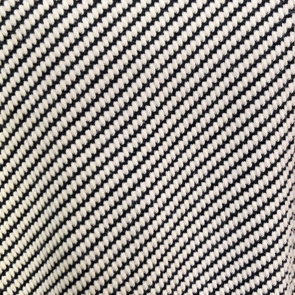 Ann Taylor Black and Cream Striped Mini Dress  Size 2 - Picture 6 of 12